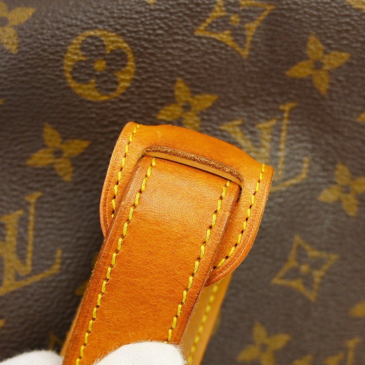 Louis Vuitton Saumur Handbag Monogram Canvas Brown Canvas Shoulder Bag Bag (Pre-Owned)