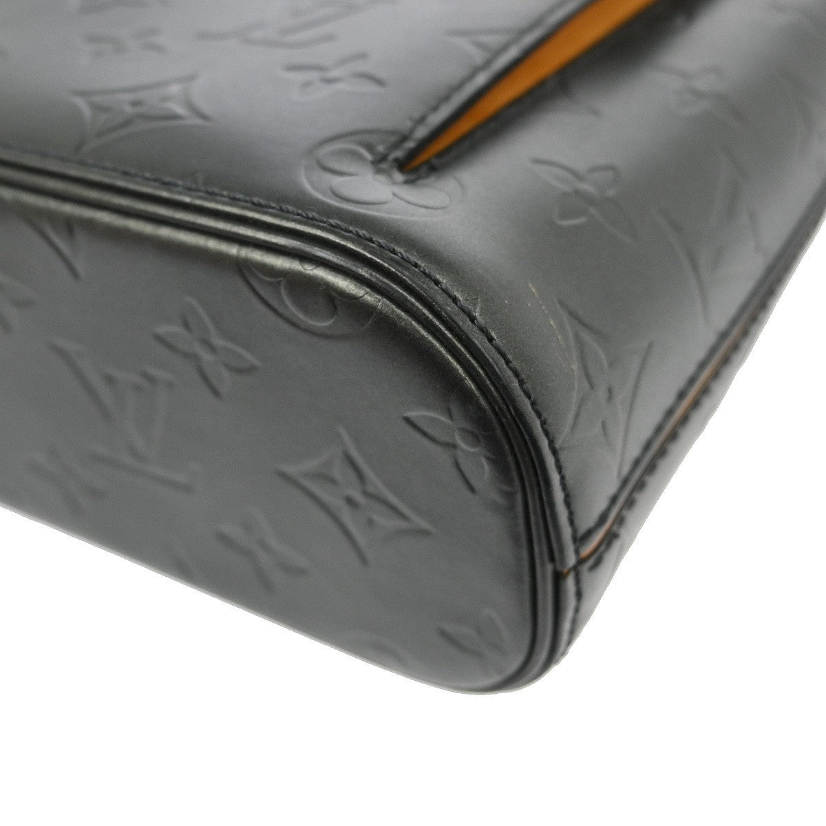 Louis Vuitton Mat Allston Handbag Monogram Vernis Black Leather Shoulder Bag Bag (Pre-Owned)