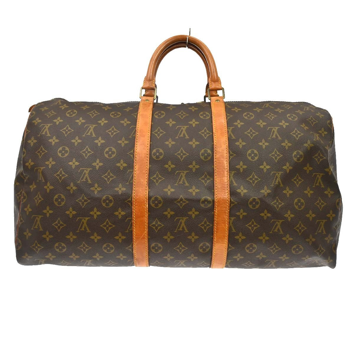 Louis Vuitton Keepall Bag Monogram Canvas Brown Canvas Travel Bag Bag (Pre-Owned)