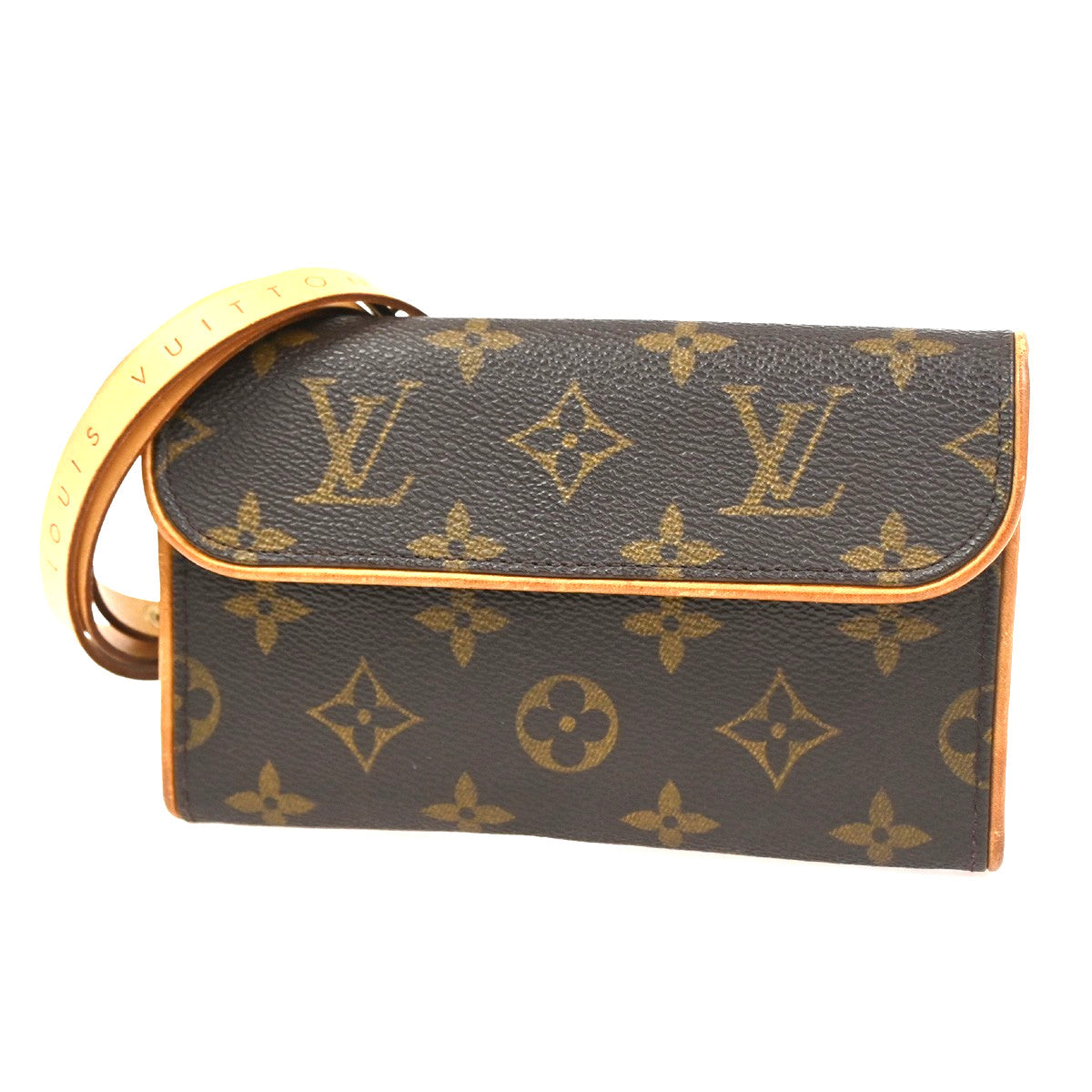 Louis Vuitton Florentine Waist Bag Monogram Canvas Brown Canvas Clutche & Pouche Bag (Pre-Owned)