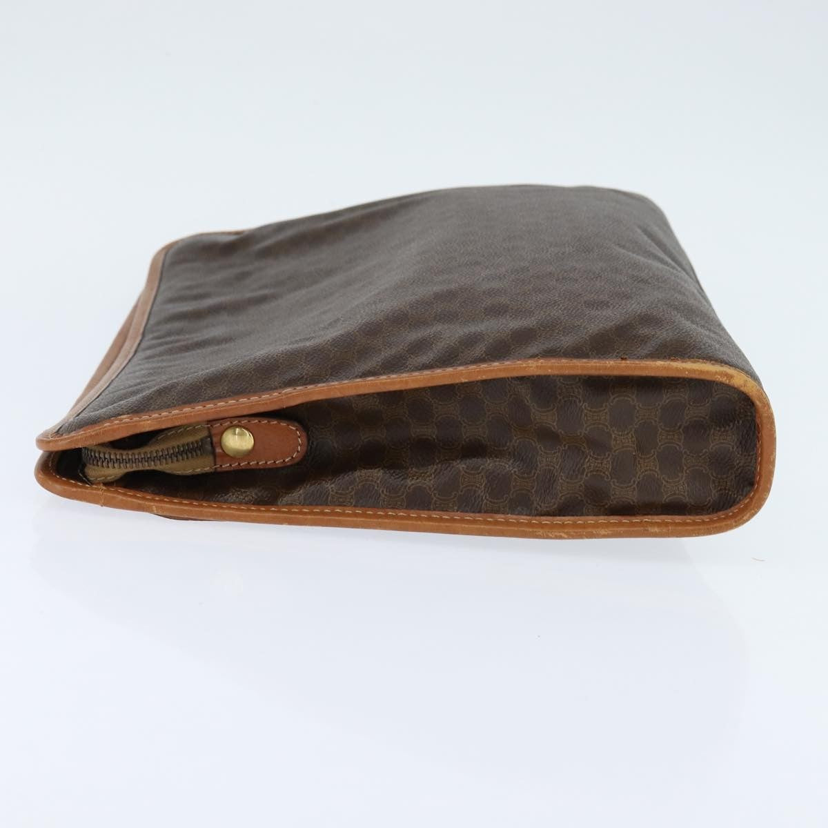 Celine Macadam Pochette Canvas Brown Canvas Clutche & Pouche Bag (Pre-Owned)