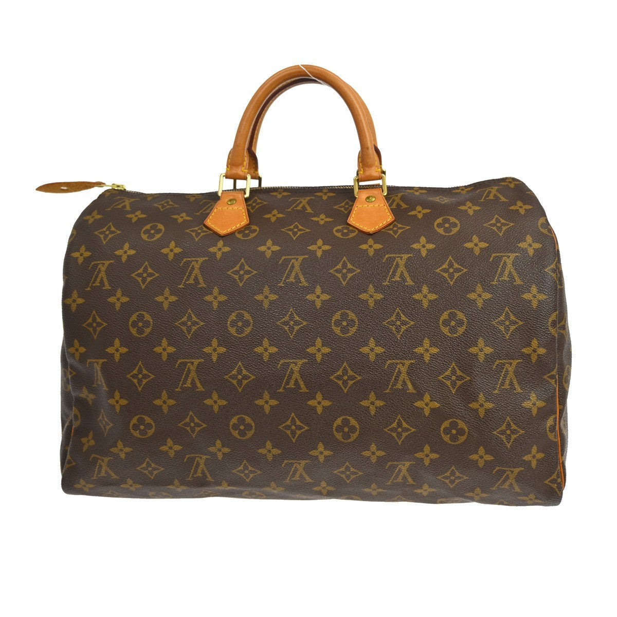 Louis Vuitton Speedy Handbag Monogram Canvas Brown Canvas Handbag (Pre-Owned)