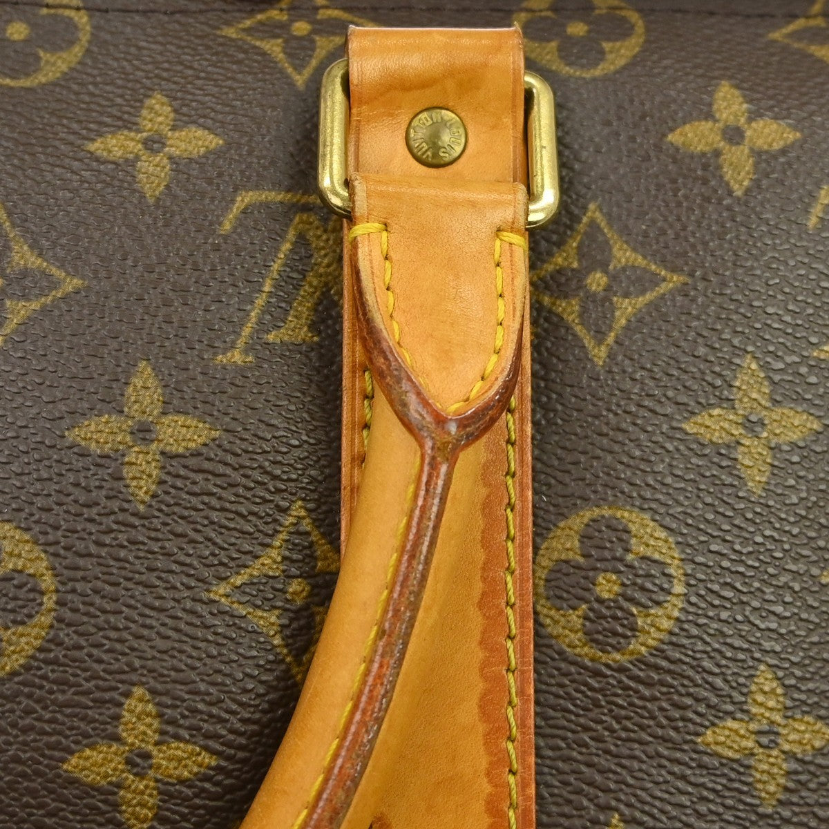 Louis Vuitton Keepall Bandouliere Bag Monogram Canvas Brown Canvas Travel Bag Bag (Pre-Owned)