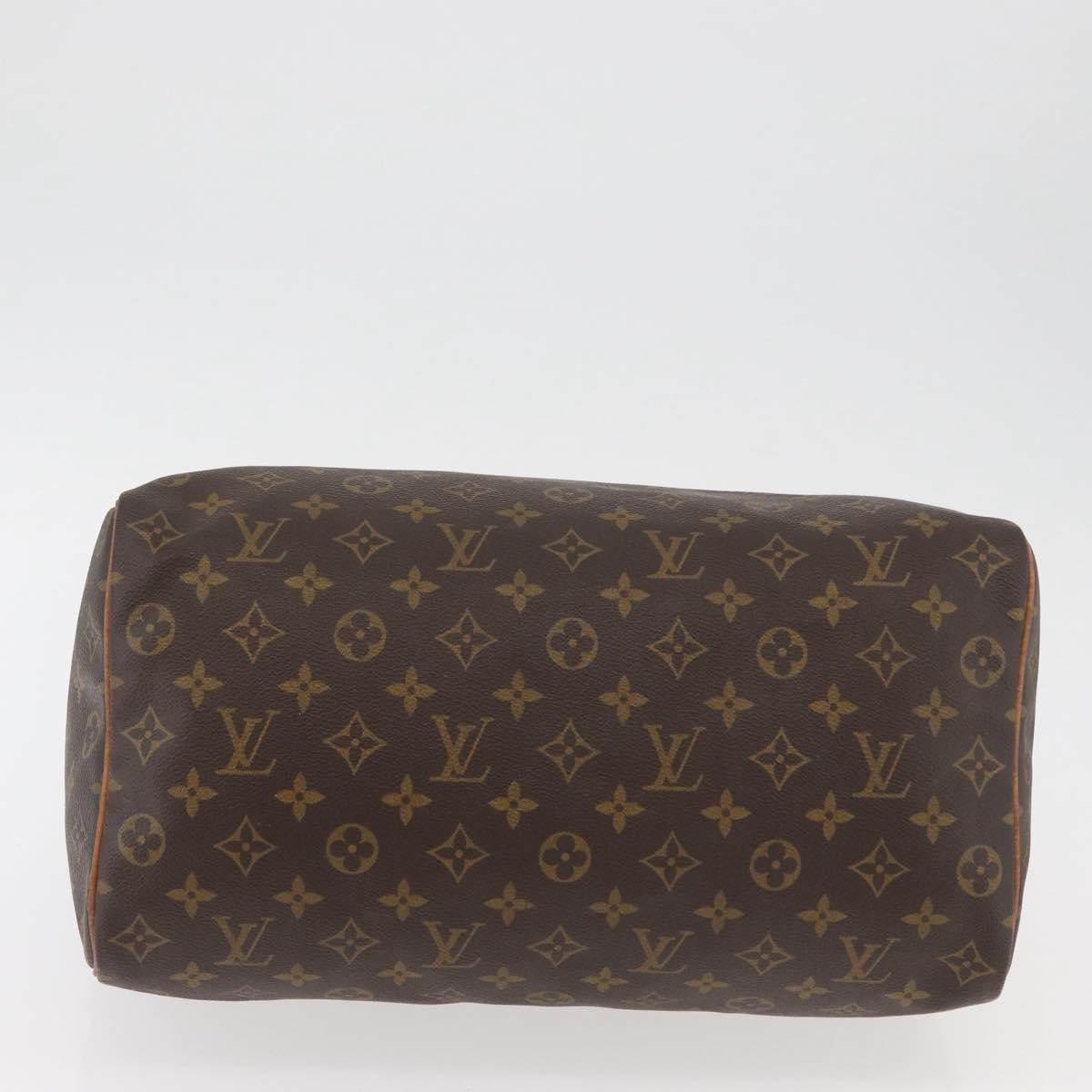 Louis Vuitton Speedy Handbag Monogram Canvas Brown Canvas Handbag (Pre-Owned)