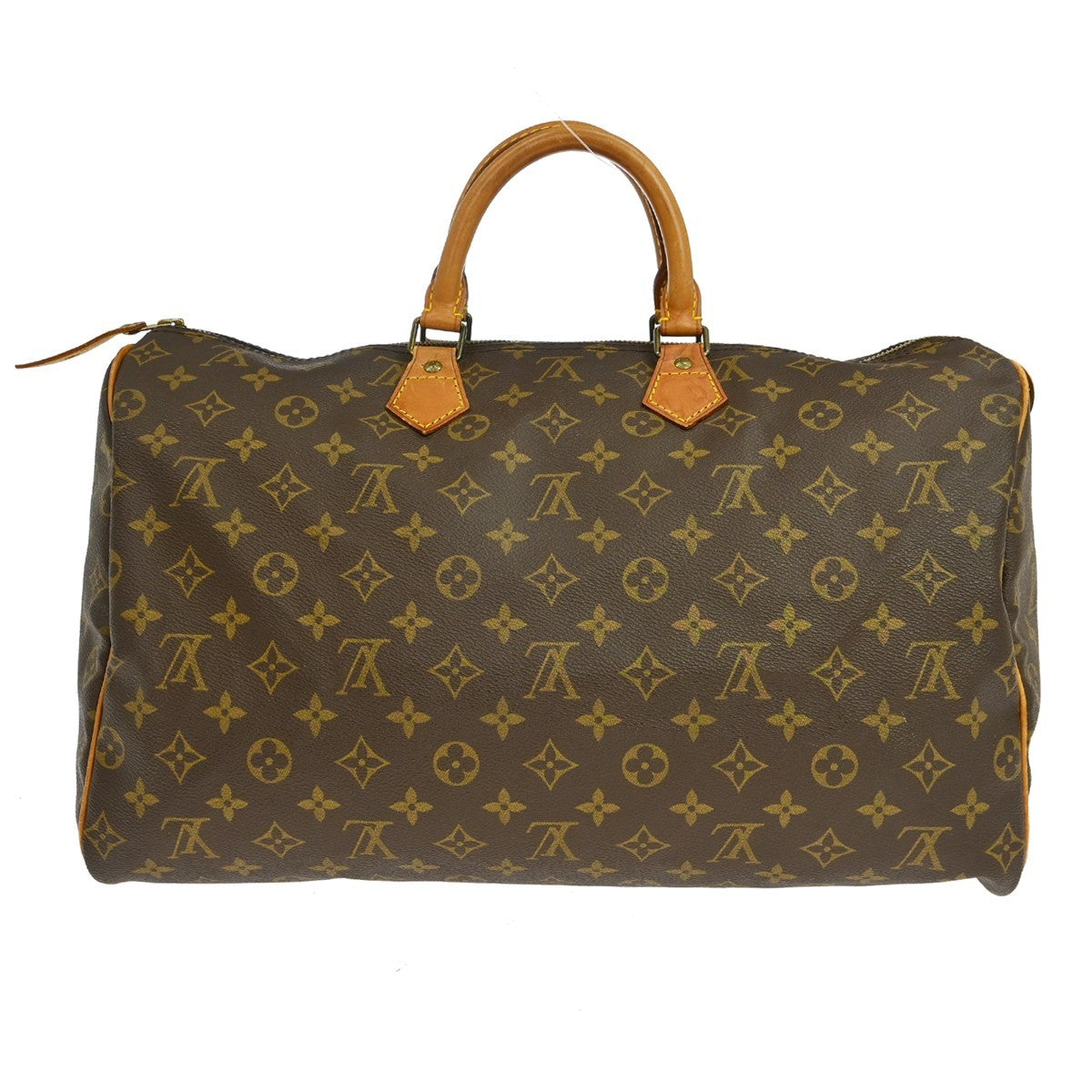 Louis Vuitton Speedy Handbag Monogram Canvas Brown Canvas Handbag (Pre-Owned)