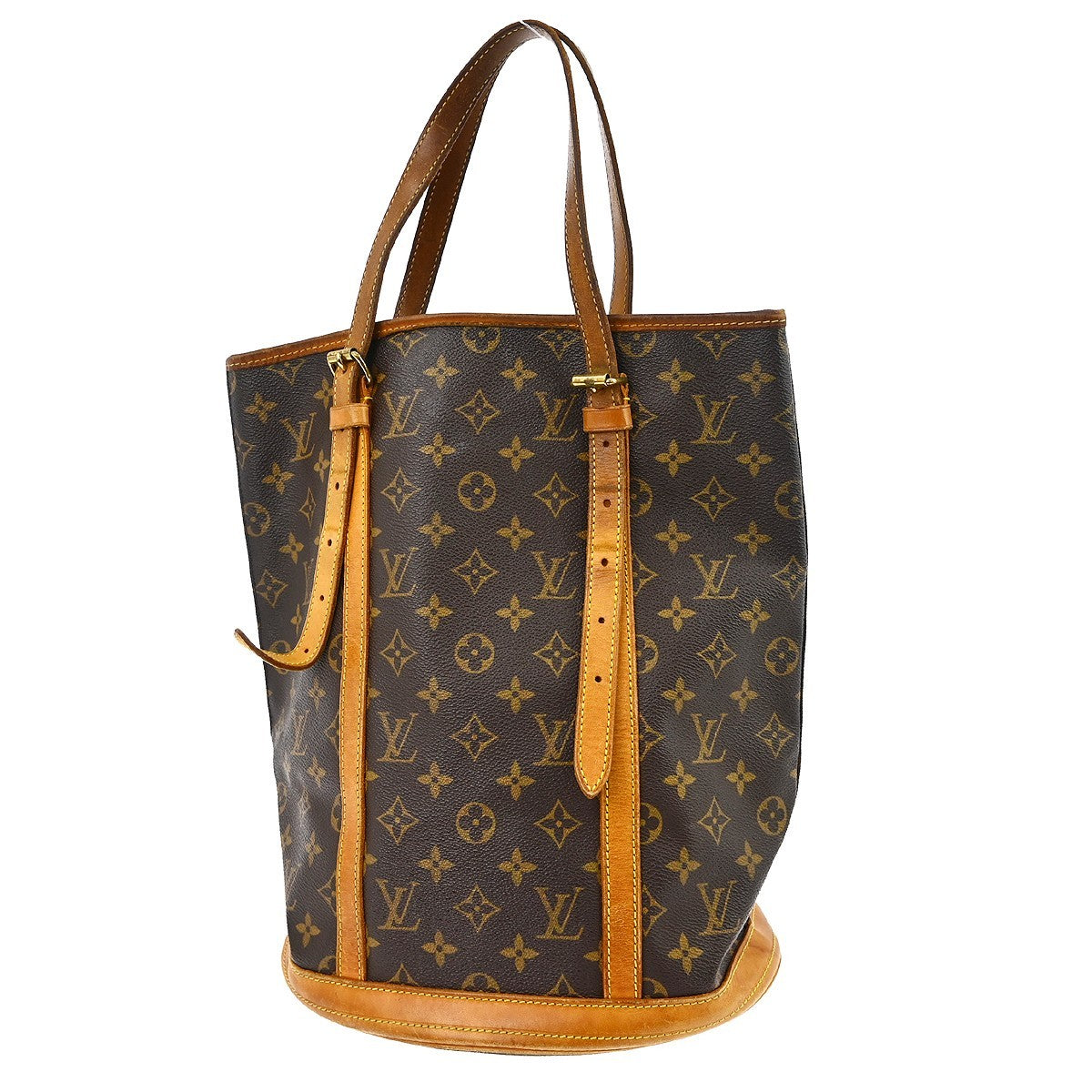 Louis Vuitton Bucket Bag Monogram Canvas Brown Canvas Handbag (Pre-Owned)