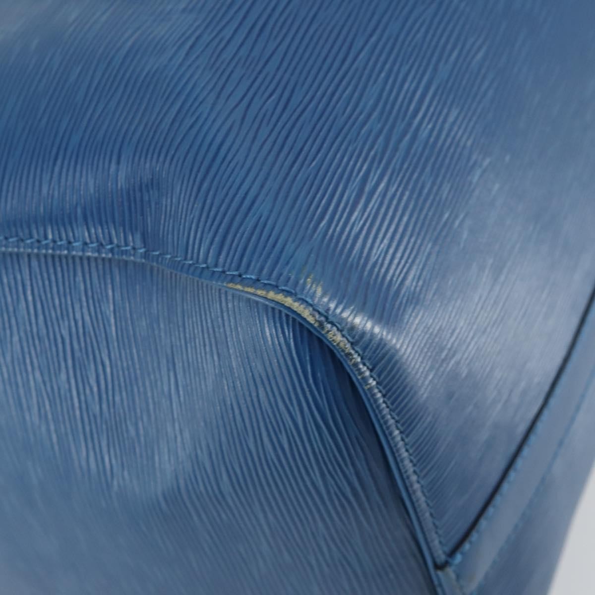 Louis Vuitton Keepall Bag Epi Leather Blue Leather Travel Bag Bag (Pre-Owned)