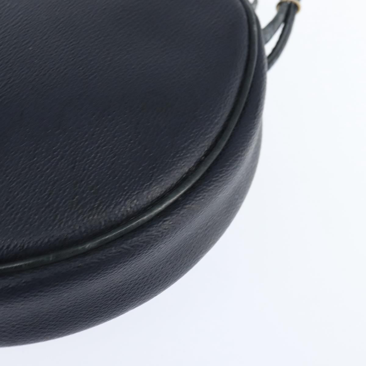 Christian Dior Vintage Honeycomb Shoulder Bag Canvas And Leather Navy Pvc Shoulder Bag Bag (Pre-Owned)