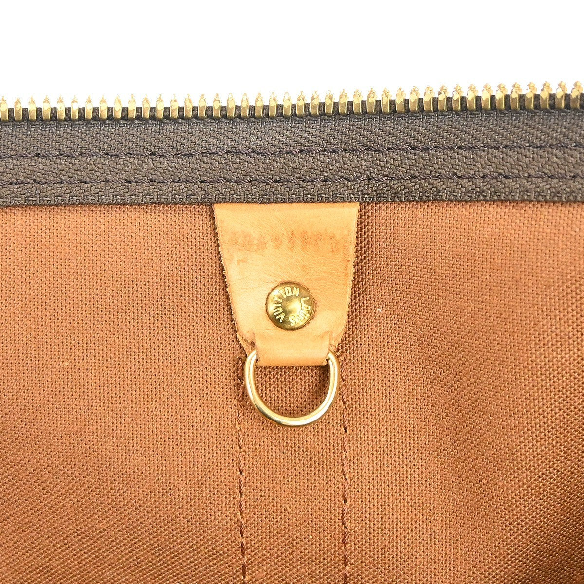Louis Vuitton Keepall Bag Monogram Canvas Brown Canvas Travel Bag Bag (Pre-Owned)