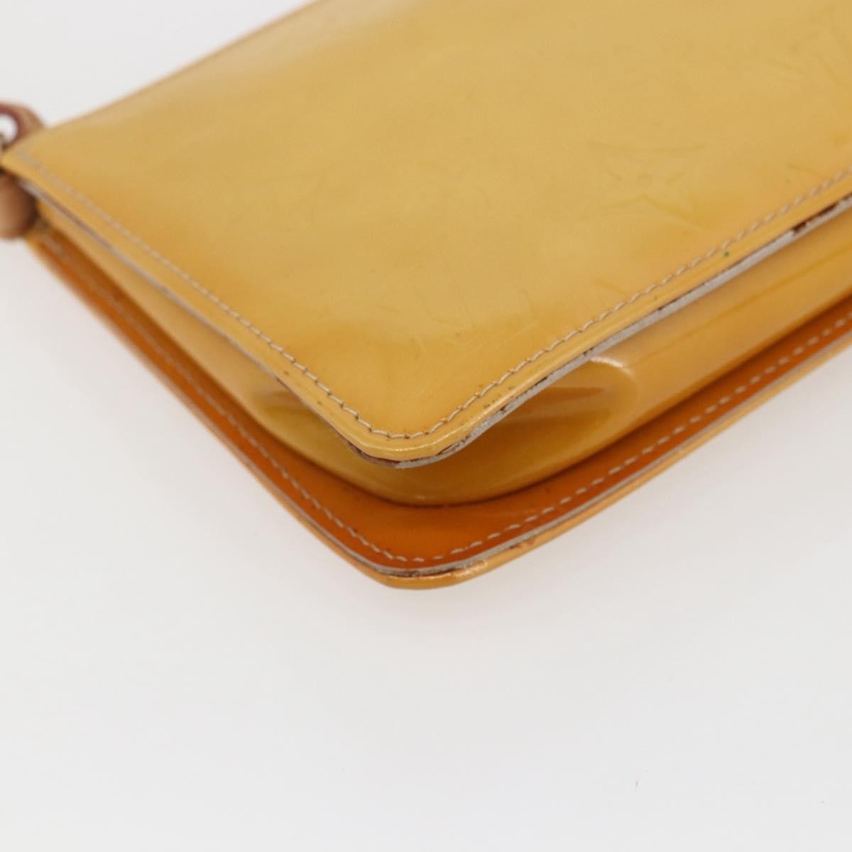 Louis Vuitton Lexington Pochette Monogram Vernis Beige Patent_Leather Clutche & Pouche Bag (Pre-Owned)