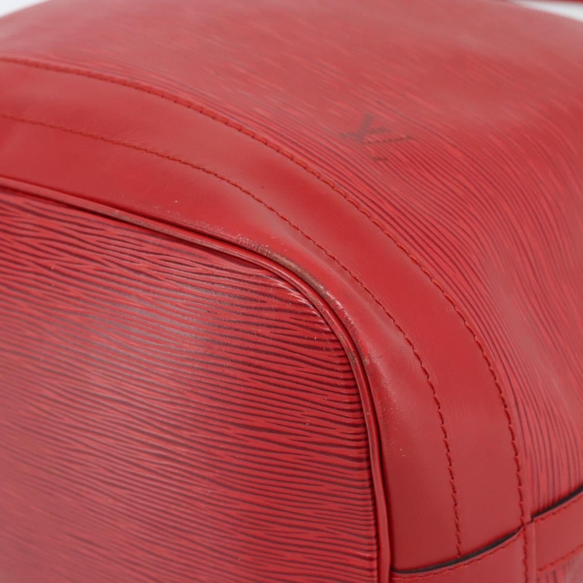 Louis Vuitton Petit Noe Nm Handbag Epi Leather Red Leather Shoulder Bag Bag (Pre-Owned)
