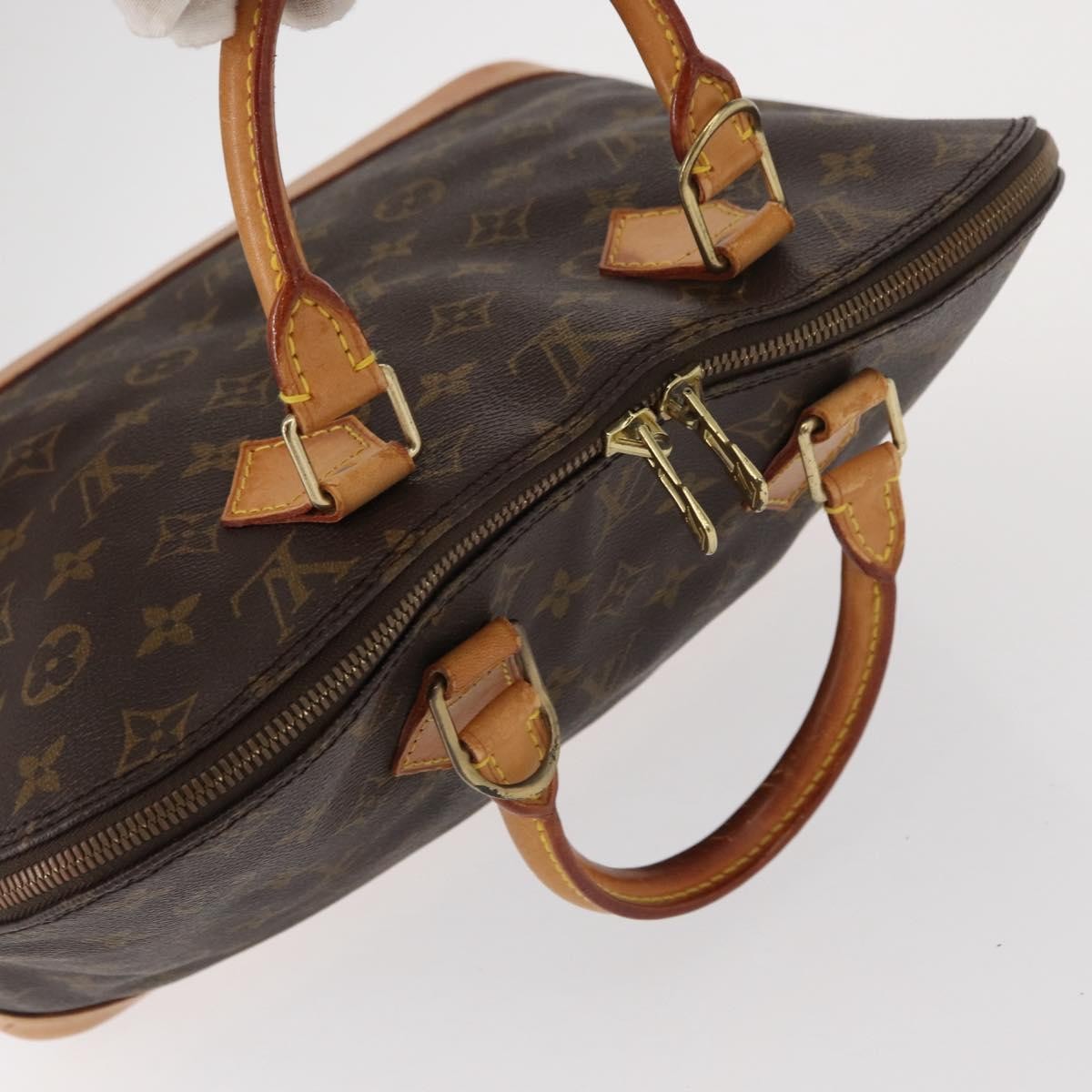Louis Vuitton Alma Handbag Monogram Canvas Brown Canvas Handbag (Pre-Owned)