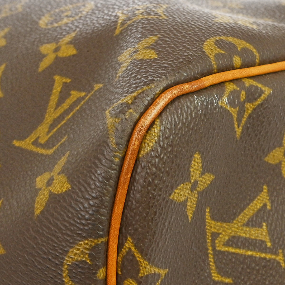 Louis Vuitton Keepall Bag Monogram Canvas Brown Canvas Travel Bag Bag (Pre-Owned)