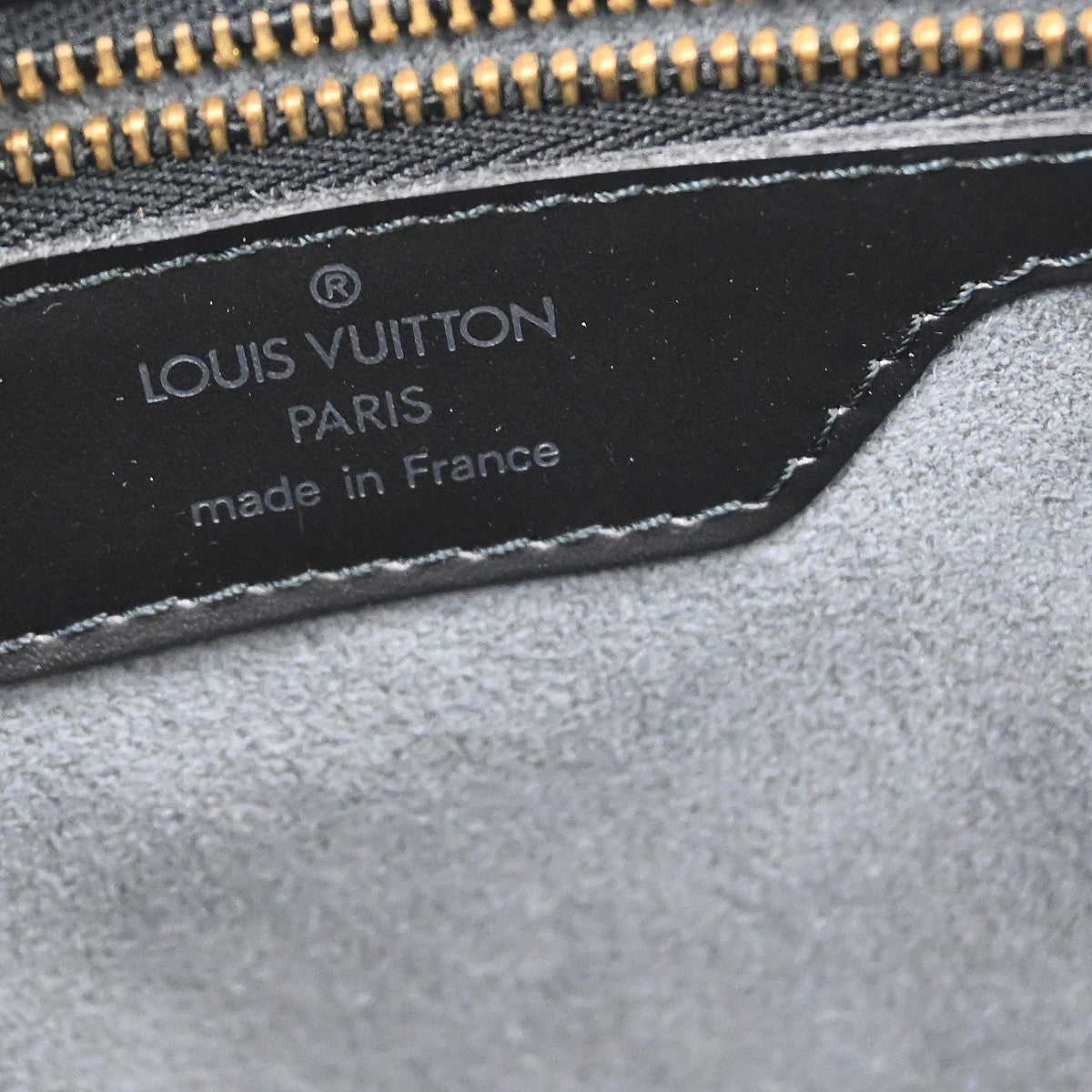 Louis Vuitton Saint Jacques Handbag Epi Leather Black Leather Tote Bag Bag (Pre-Owned)