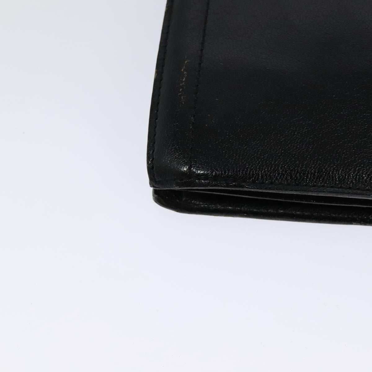Saint Laurent Vintage Shoulder Bag Leather Black Leather Shoulder Bag Bag (Pre-Owned)