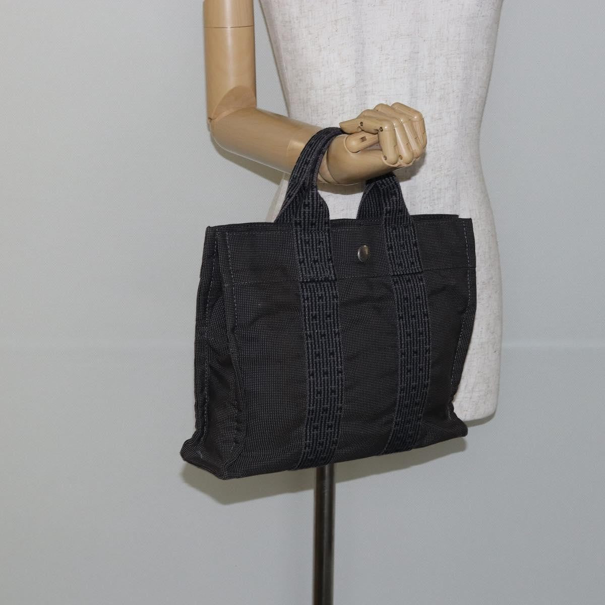 Hermes Fourre-Tout Herline Fourre-Tout Herline Gray Canvas Tote Bag Bag (Pre-Owned)