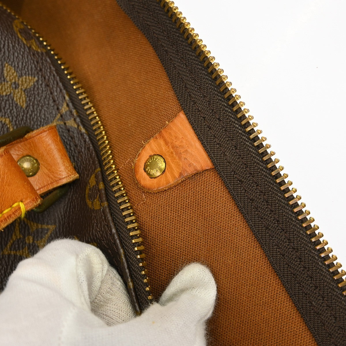 Louis Vuitton Keepall Bandouliere Bag Monogram Canvas Brown Canvas Travel Bag Bag (Pre-Owned)