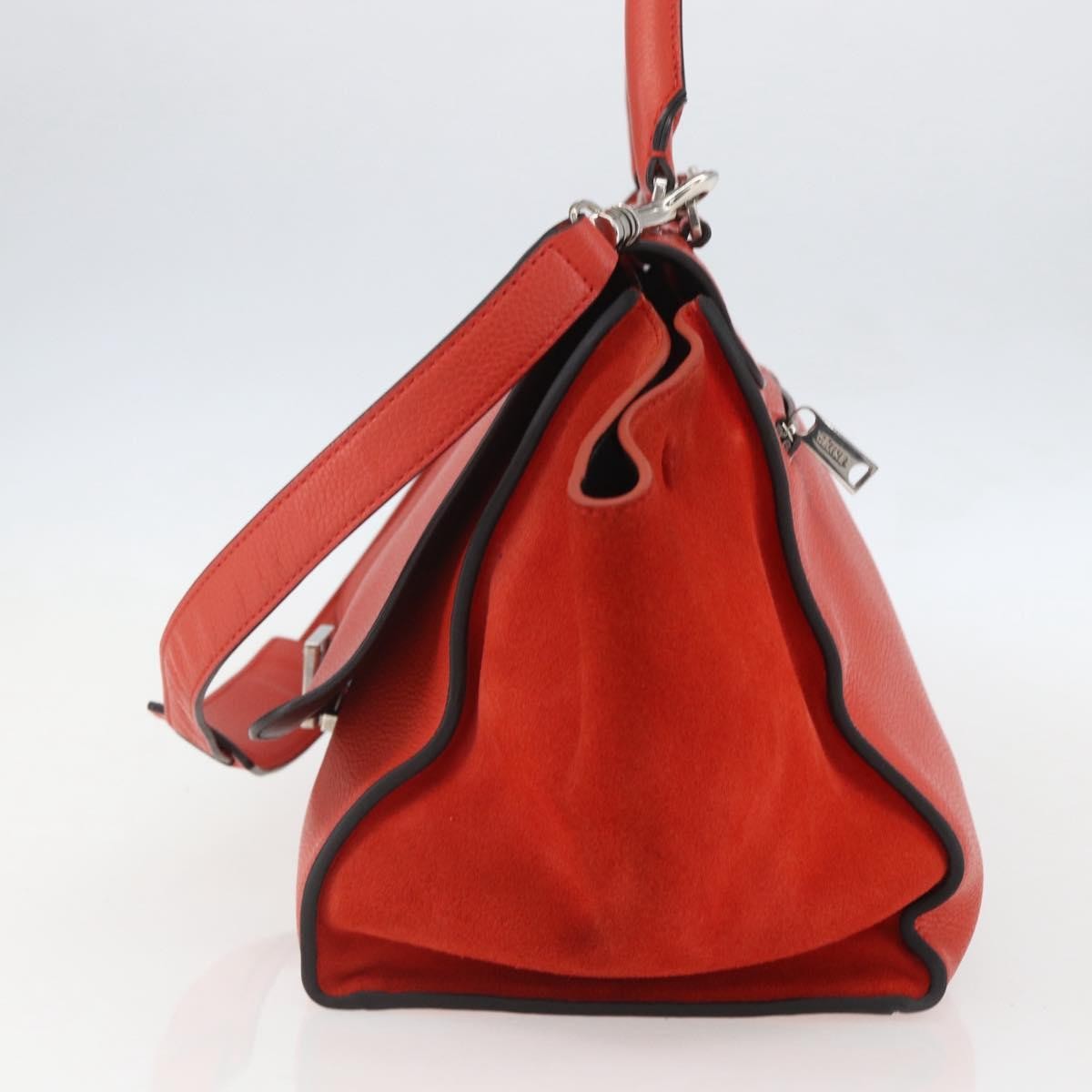 Celine Trapeze Bag Leather Red Leather Handbag (Pre-Owned)