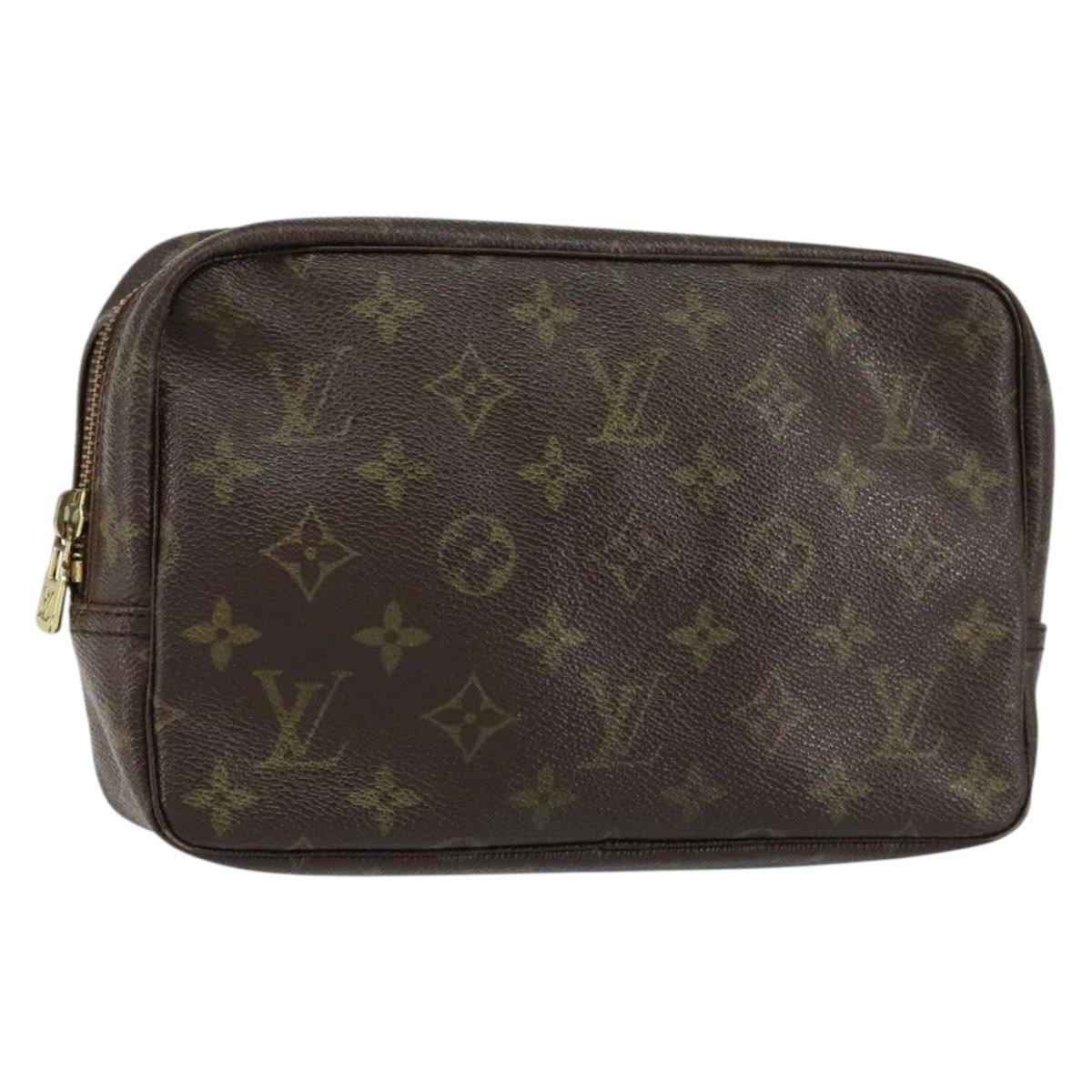 Louis Vuitton Trousse Toiletry Pouch Monogram Canvas Brown Canvas Toiletry Case Accessory (Pre-Owned)