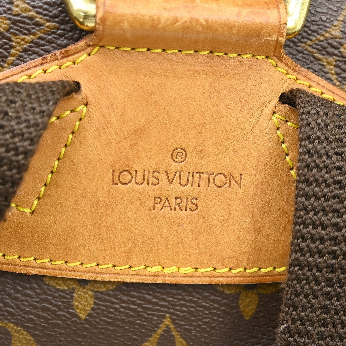 Louis Vuitton Vintage Montsouris Backpack Monogram Canvas Brown Canvas Backpack Bag (Pre-Owned)