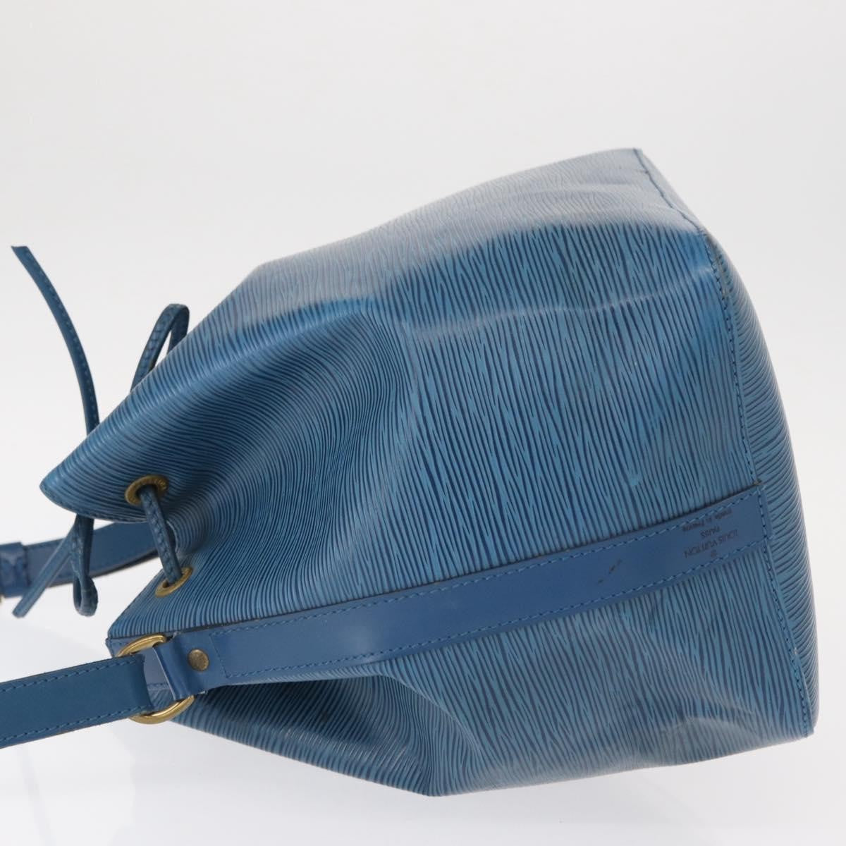 Louis Vuitton Petit Noe Handbag Epi Leather Blue Leather Shoulder Bag Bag (Pre-Owned)