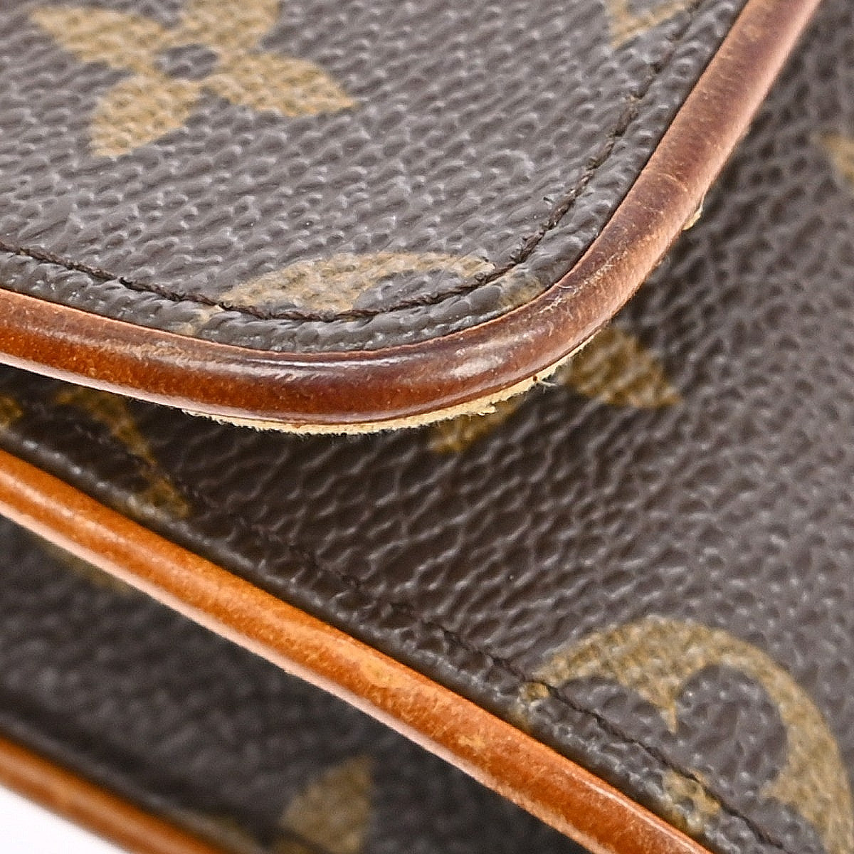 Louis Vuitton Twin Handbag Monogram Canvas Brown Canvas Clutche & Pouche Bag (Pre-Owned)
