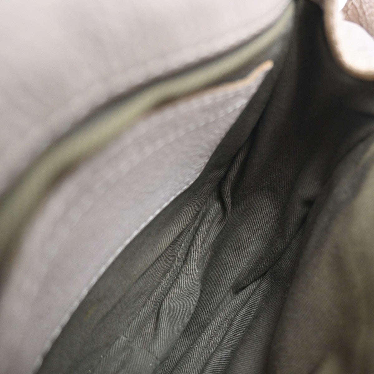 Chloe Marcie Crossbody Bag Leather Beige Leather Shoulder Bag Bag (Pre-Owned)