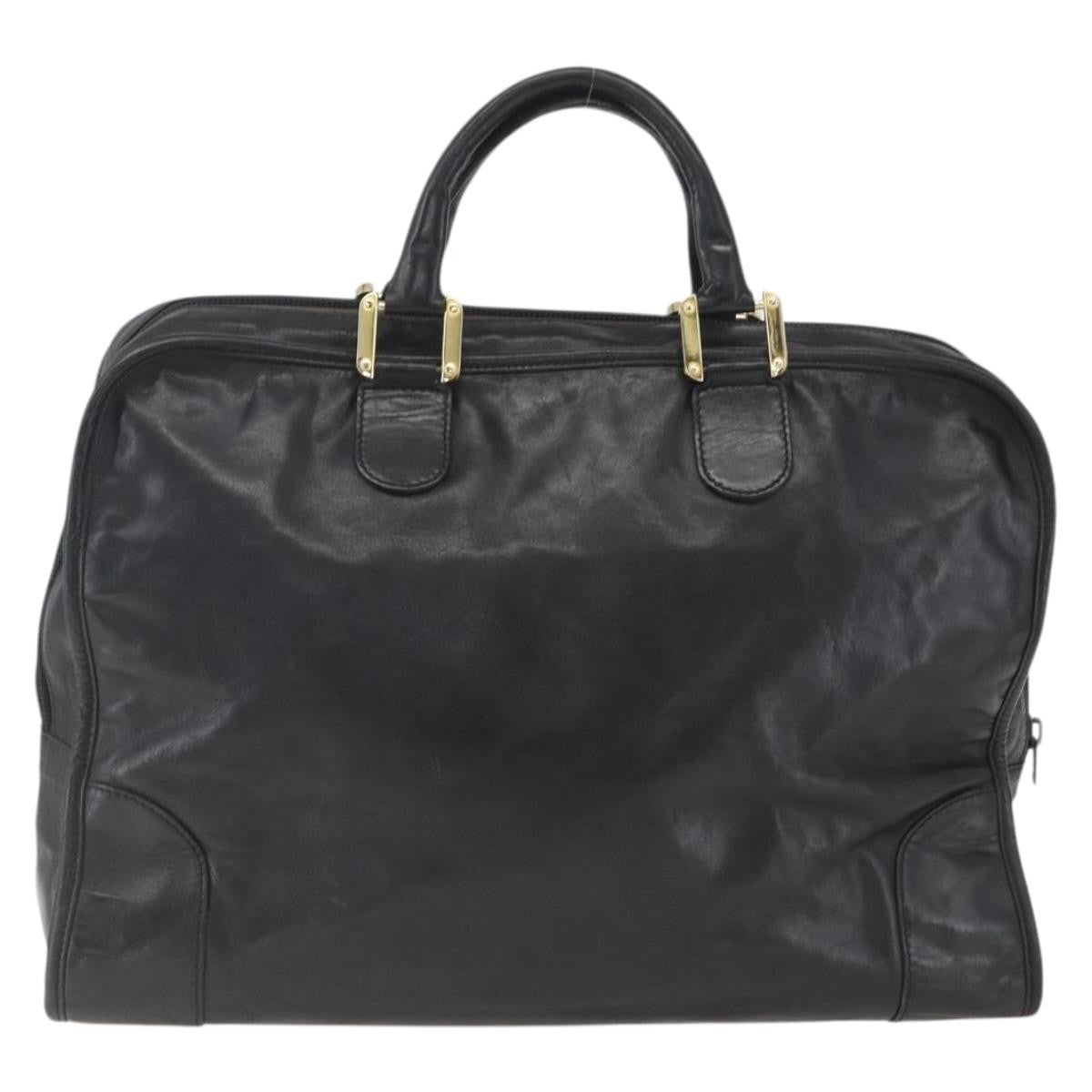 Loewe Amazona Bag Leather Gold Leather Travel Bag Bag (Pre-Owned)