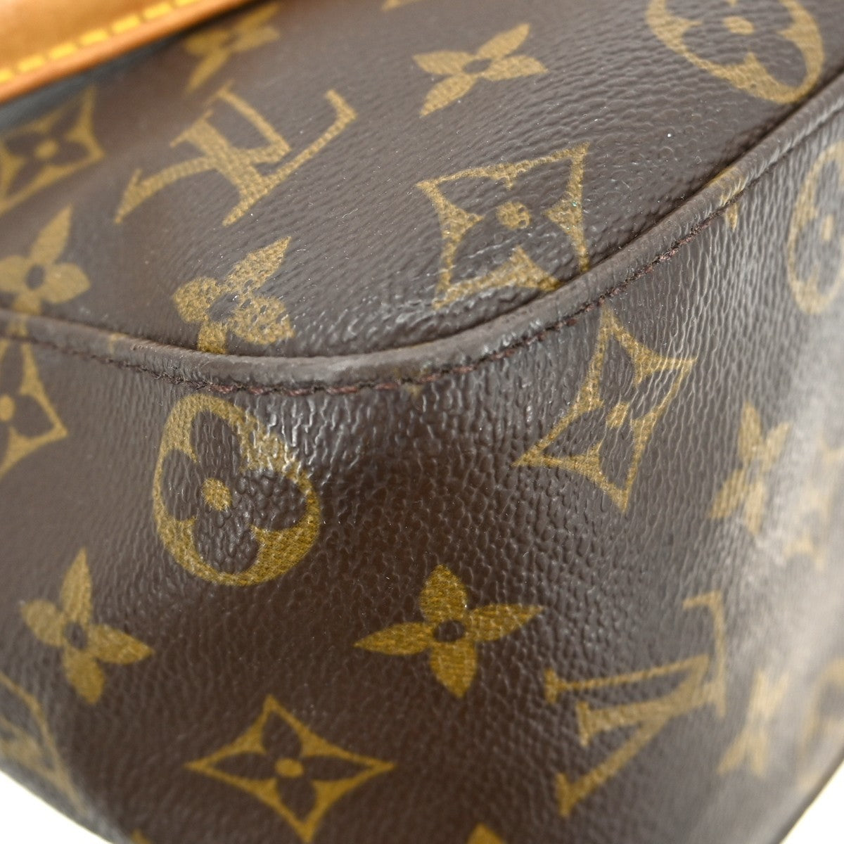 Louis Vuitton Monogram Looping Handbag Monogram Canvas Brown Canvas Shoulder Bag Bag (Pre-Owned)