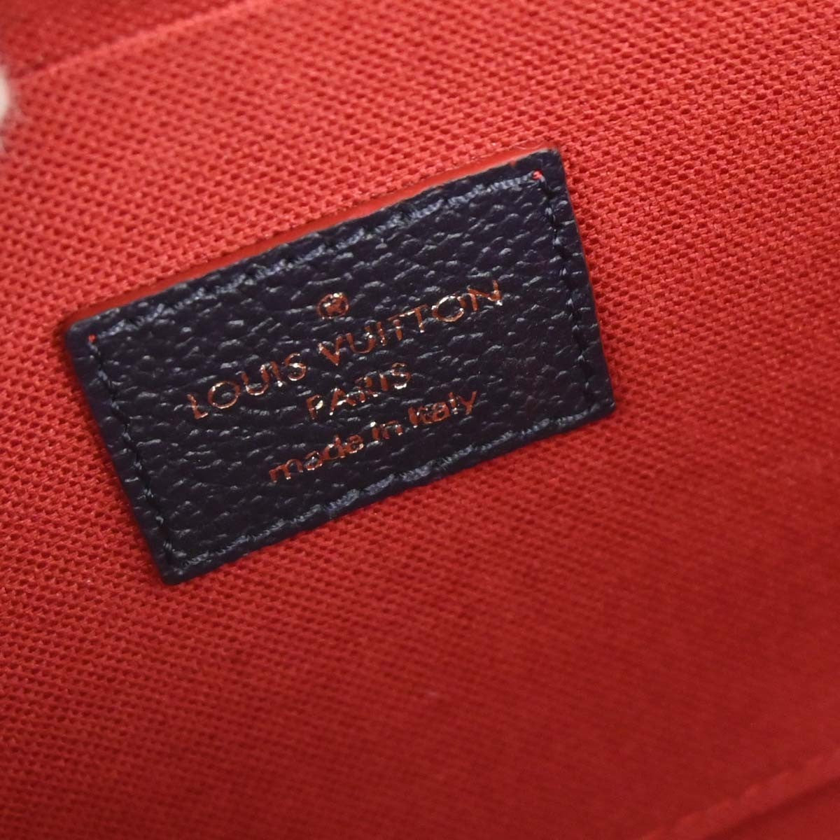 Louis Vuitton Felicie Pochette Monogram Empreinte Leather Navy Leather Clutche & Pouche Bag (Pre-Owned)