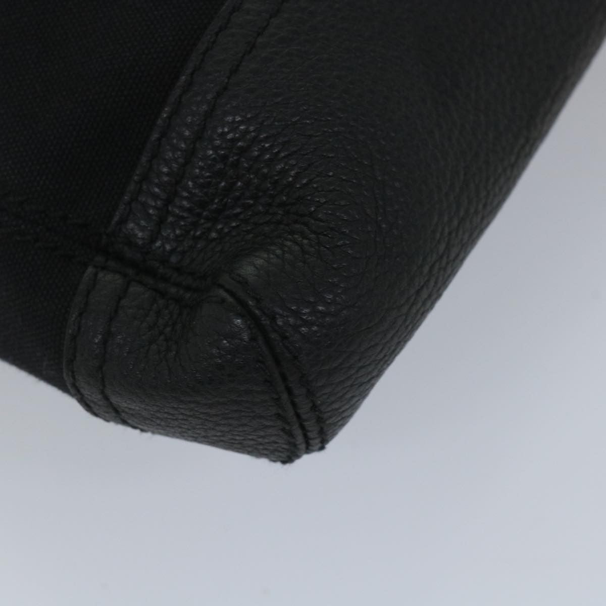 Balenciaga Vintage Pouch Leather Black Canvas Clutche & Pouche Bag (Pre-Owned)