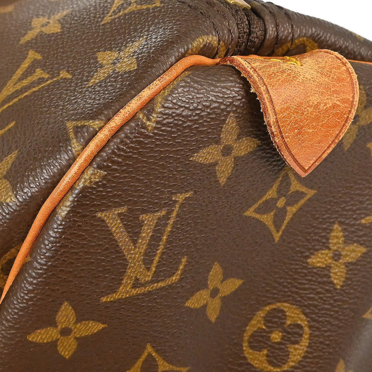 Louis Vuitton Keepall Bag Monogram Canvas Brown Canvas Travel Bag Bag (Pre-Owned)