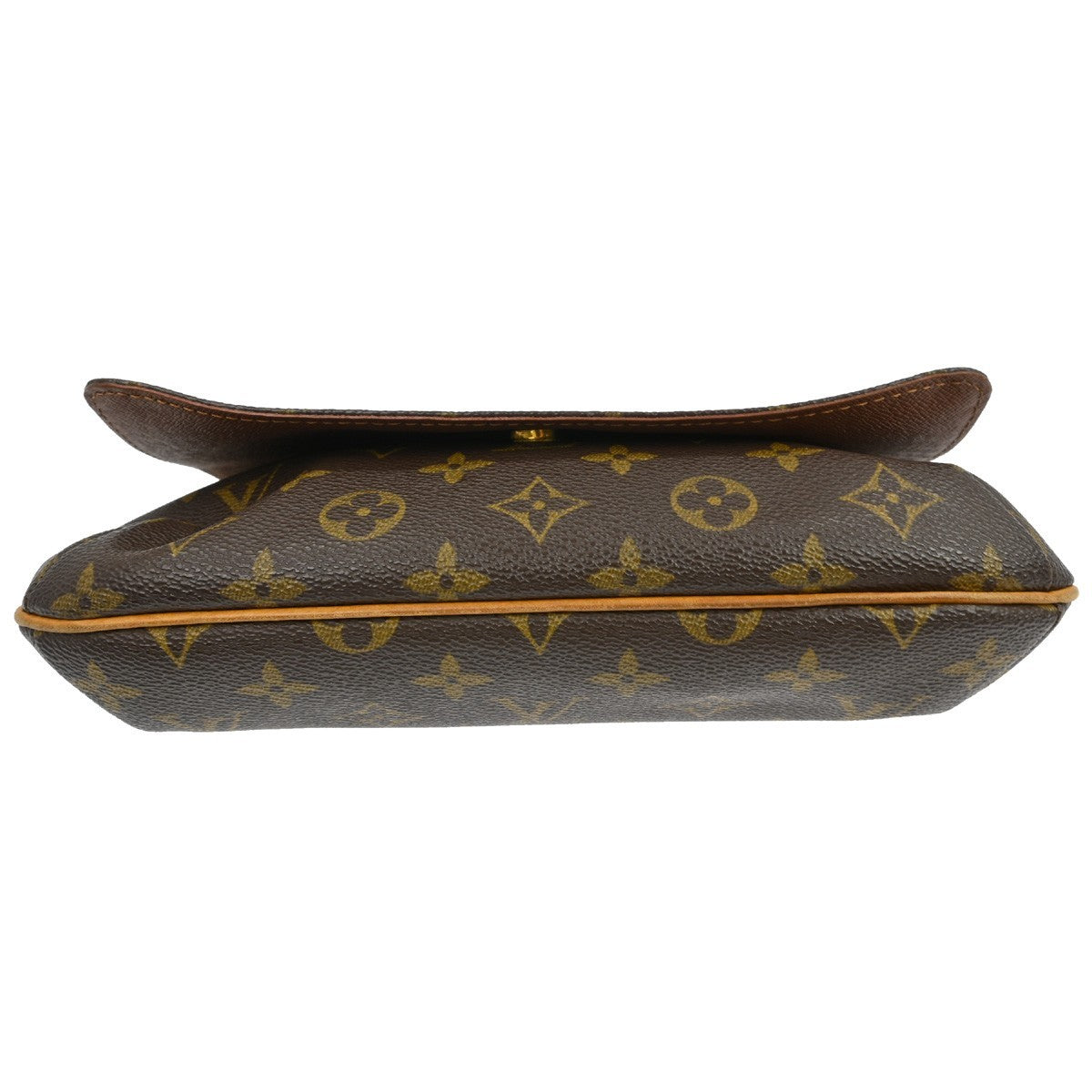 Louis Vuitton Musette Tango Handbag Monogram Canvas Brown Canvas Shoulder Bag Bag (Pre-Owned)