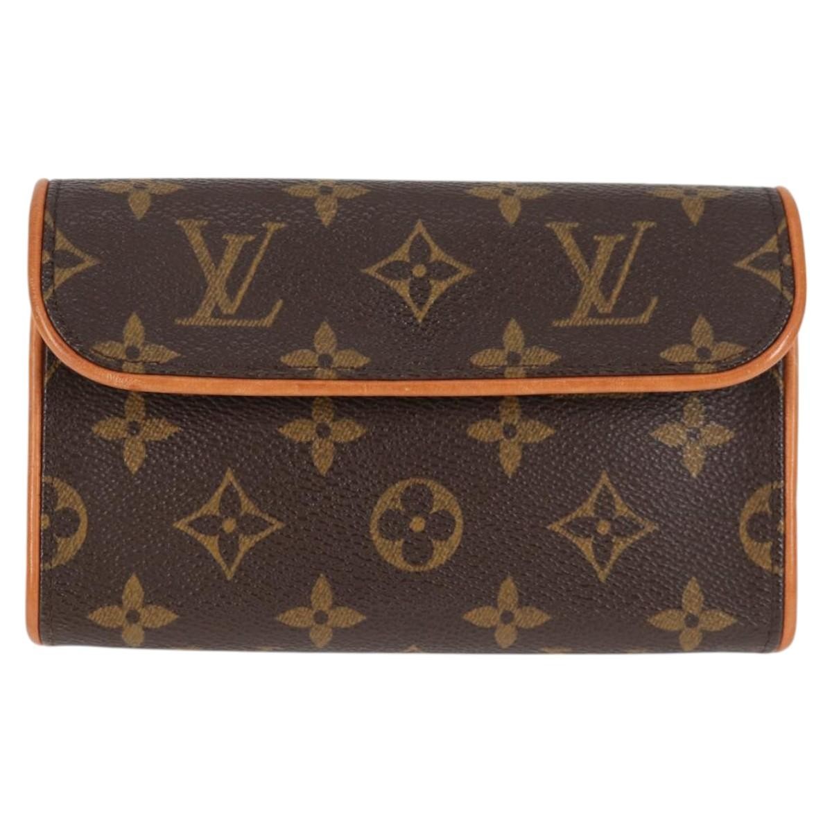 Louis Vuitton Florentine Waist Bag Monogram Canvas Brown Canvas Clutche & Pouche Bag (Pre-Owned)