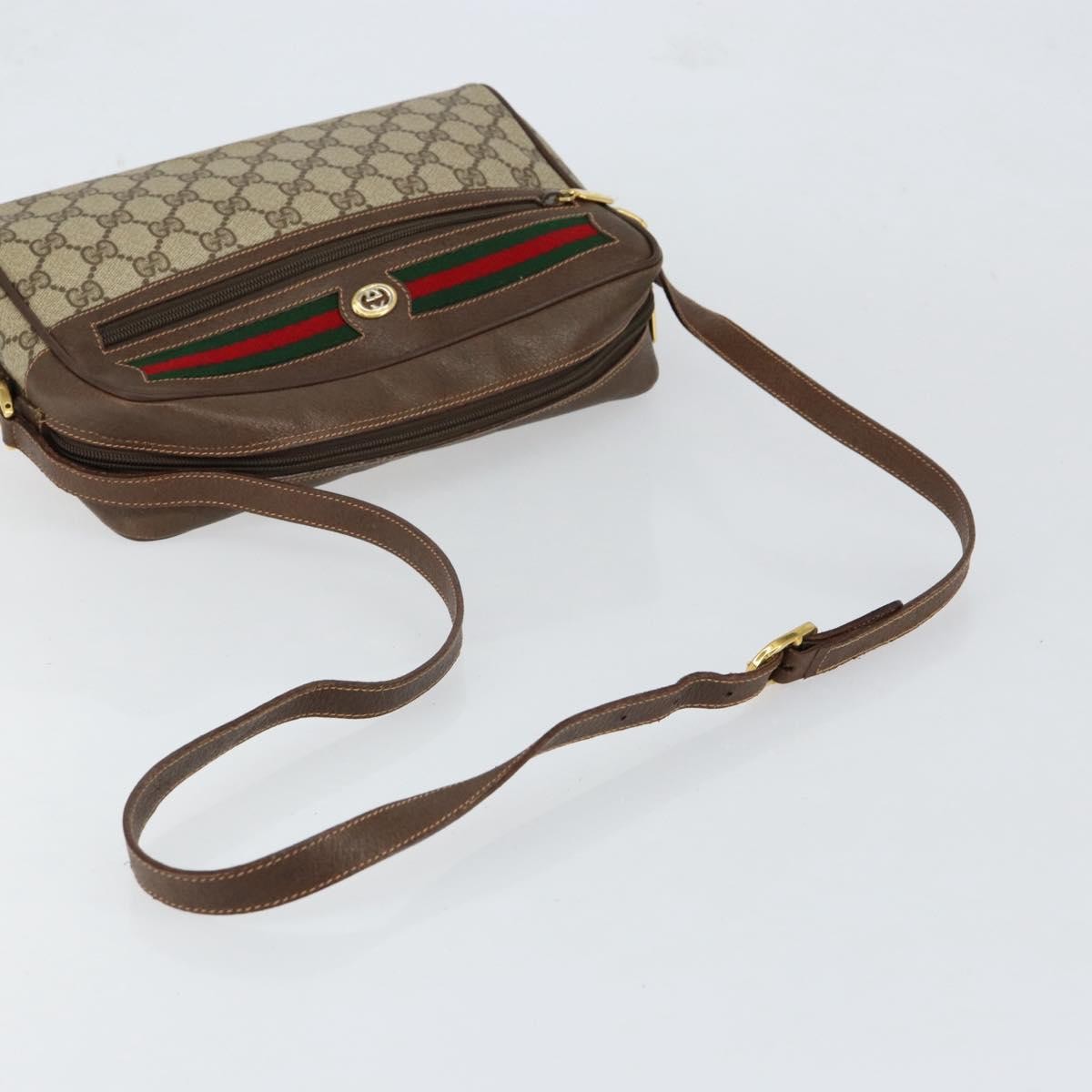 Gucci Vintage Ophidia Shoulder Bag Gg Canvas Beige Pvc Shoulder Bag Bag (Pre-Owned)