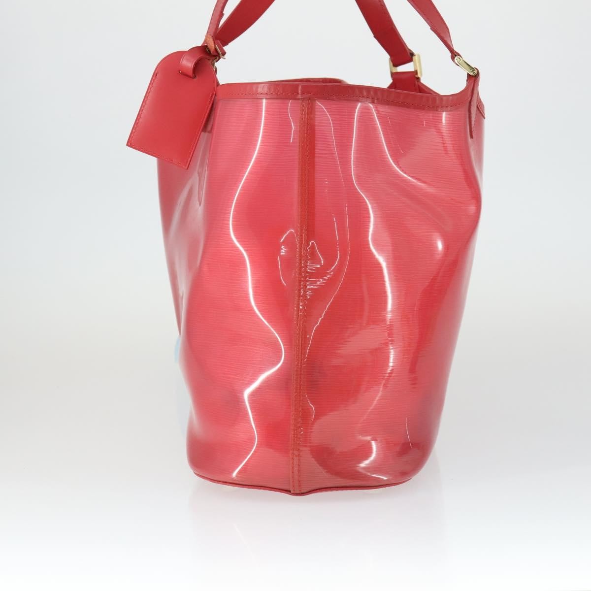 Louis Vuitton Plage Lagoon Bay Handbag Vinyl Epi Leather Red Plastic Tote Bag Bag (Pre-Owned)