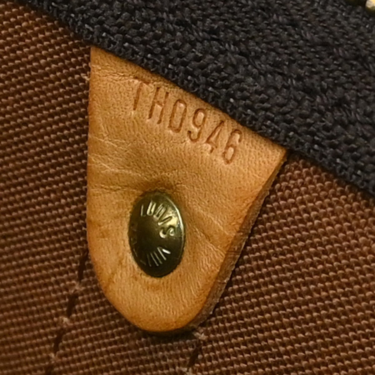 Louis Vuitton Keepall Bandouliere Bag Monogram Canvas Brown Canvas Travel Bag Bag (Pre-Owned)