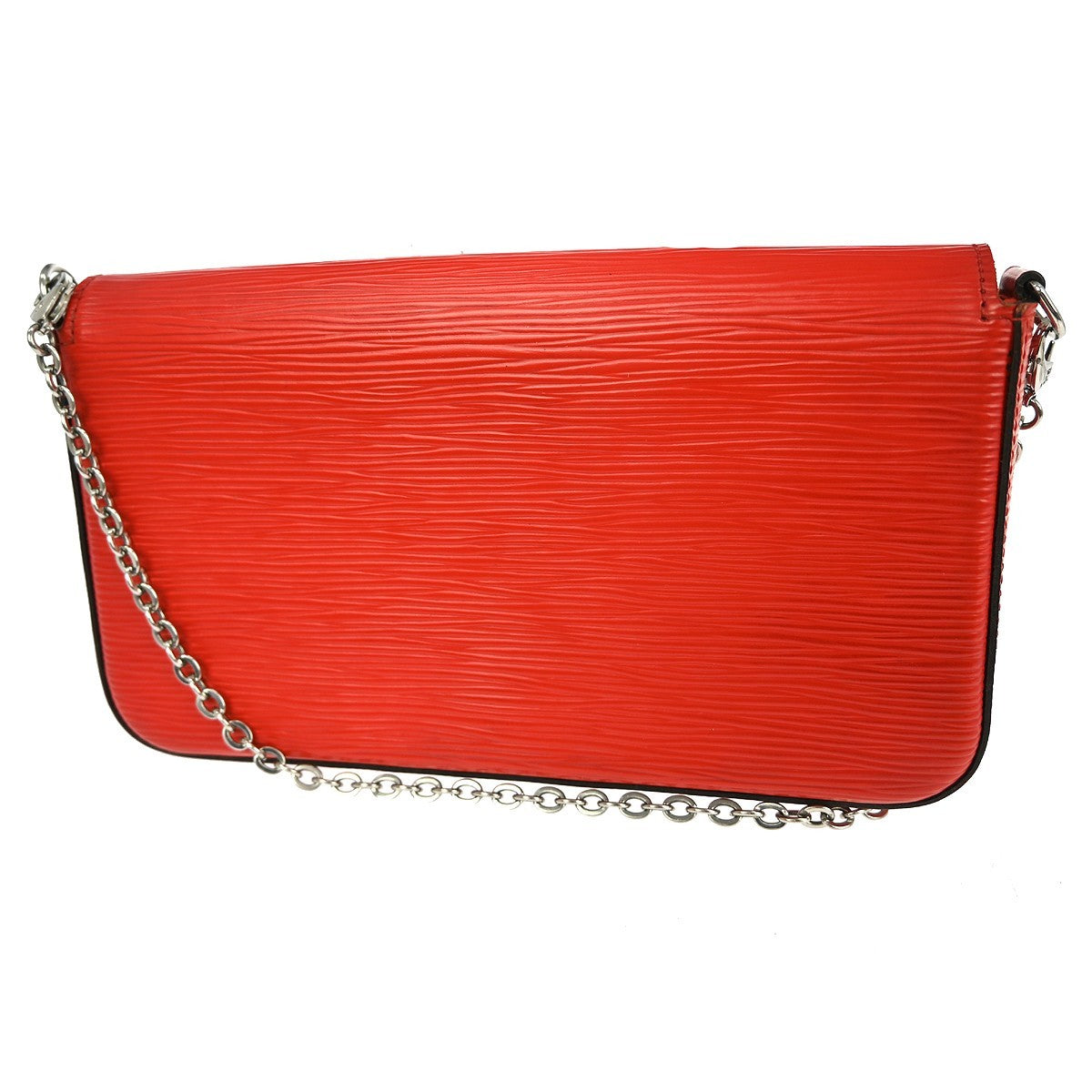 Louis Vuitton Felicie Pochette Epi Leather Red Leather Shoulder Bag Bag (Pre-Owned)