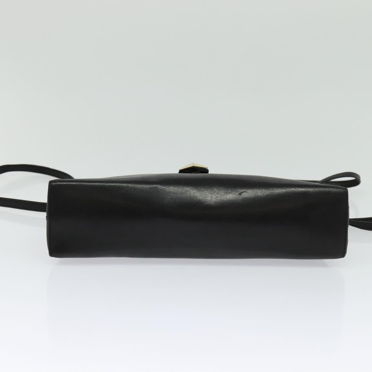 Givenchy Shoulder Bag Leather Black Leather Shoulder Bag Bag (Pre-Owned)