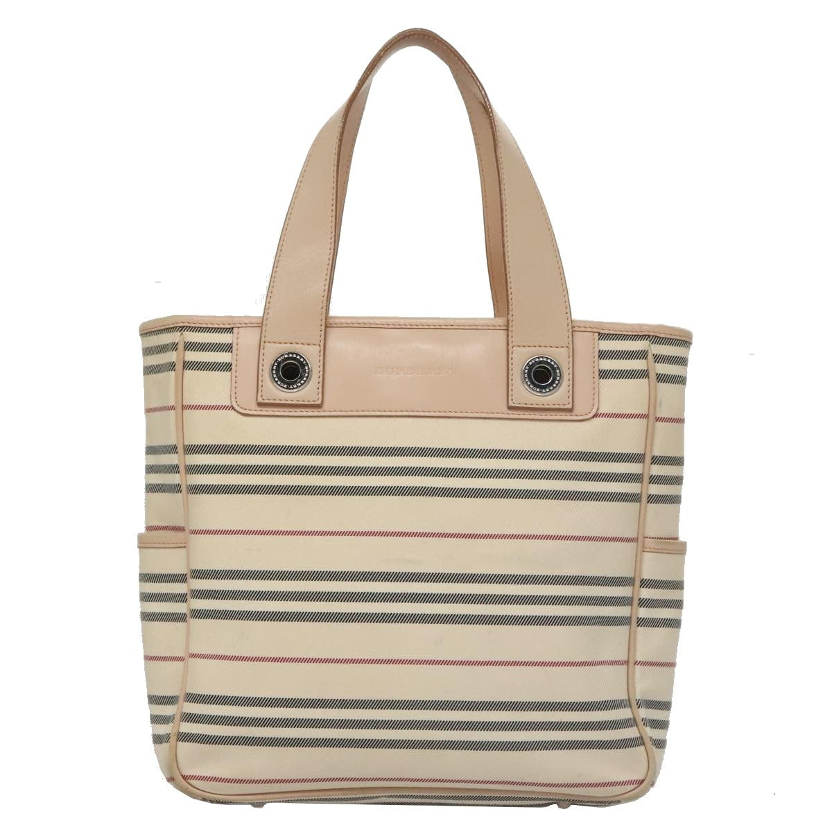 Burberry Nova Check Handbag Nova Check Canvas And Leather Beige Canvas Handbag (Pre-Owned)