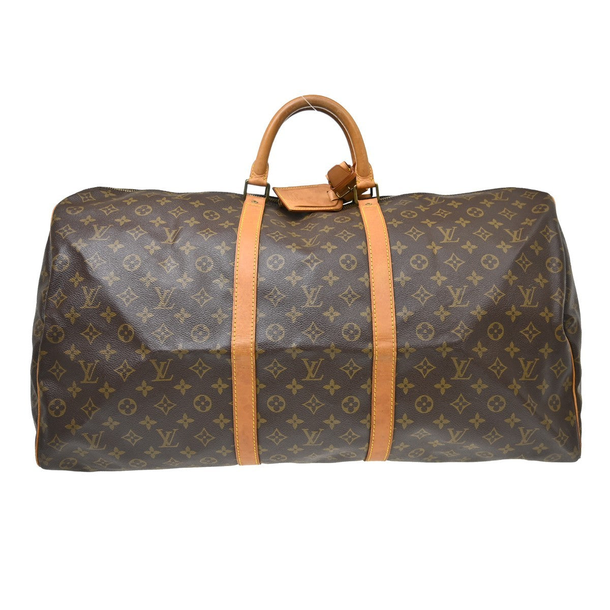 Louis Vuitton Keepall Bag Monogram Canvas Brown Canvas Travel Bag Bag (Pre-Owned)