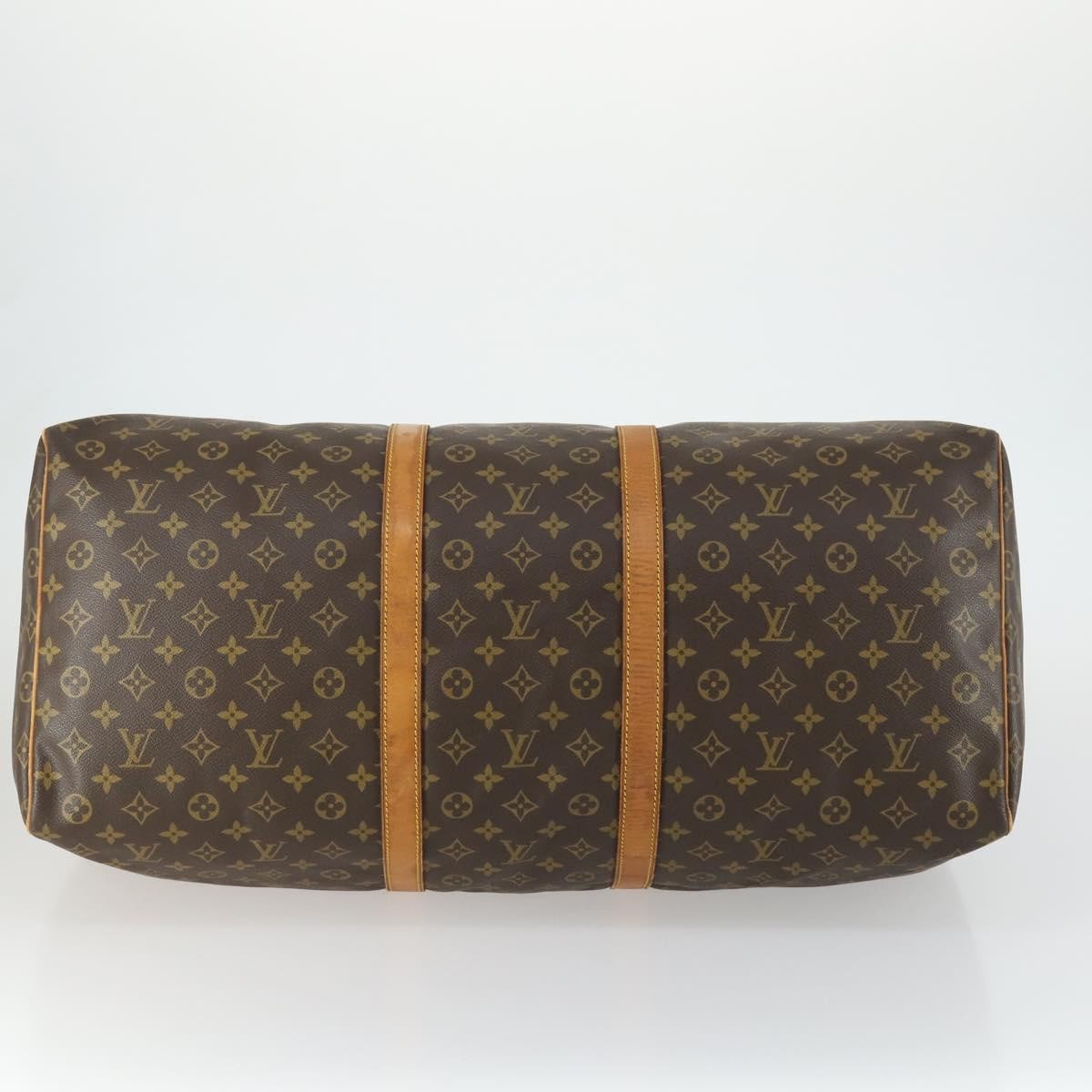 Louis Vuitton Keepall Bag Monogram Canvas Brown Canvas Travel Bag Bag (Pre-Owned)