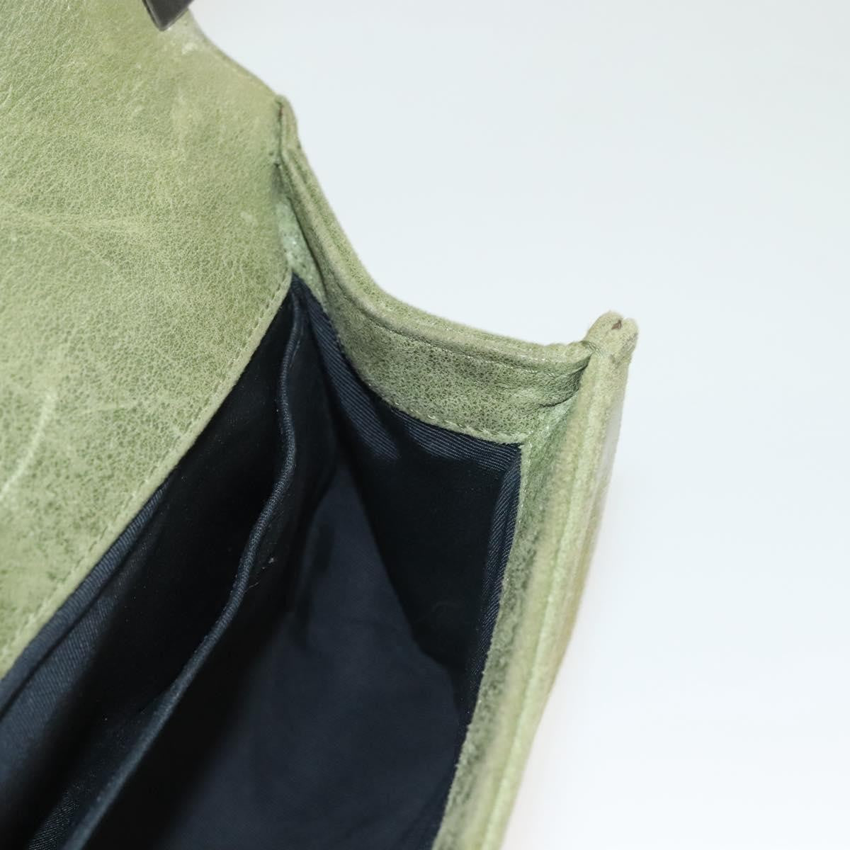Chanel Celtic Boy Flap Bag Suede Green Suede Shoulder Bag Bag (Pre-Owned)