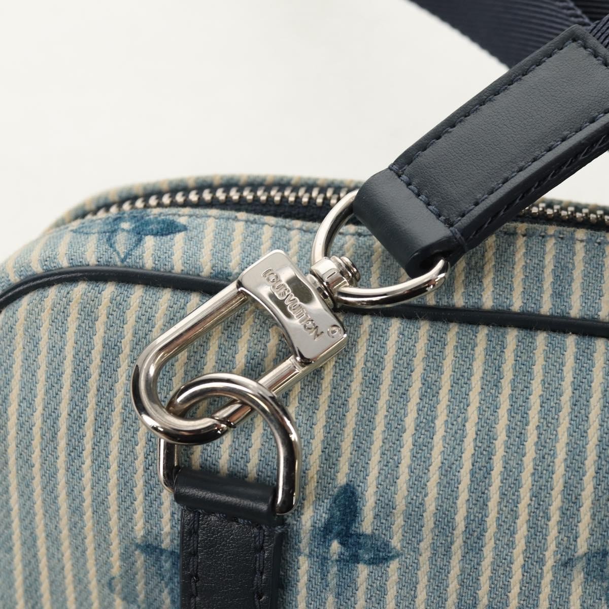 Louis Vuitton Outdoor Pouch Limited Edition Monogram Watercolor Stripes Denim Blue Canvas Clutche & Pouche Bag (Pre-Owned)