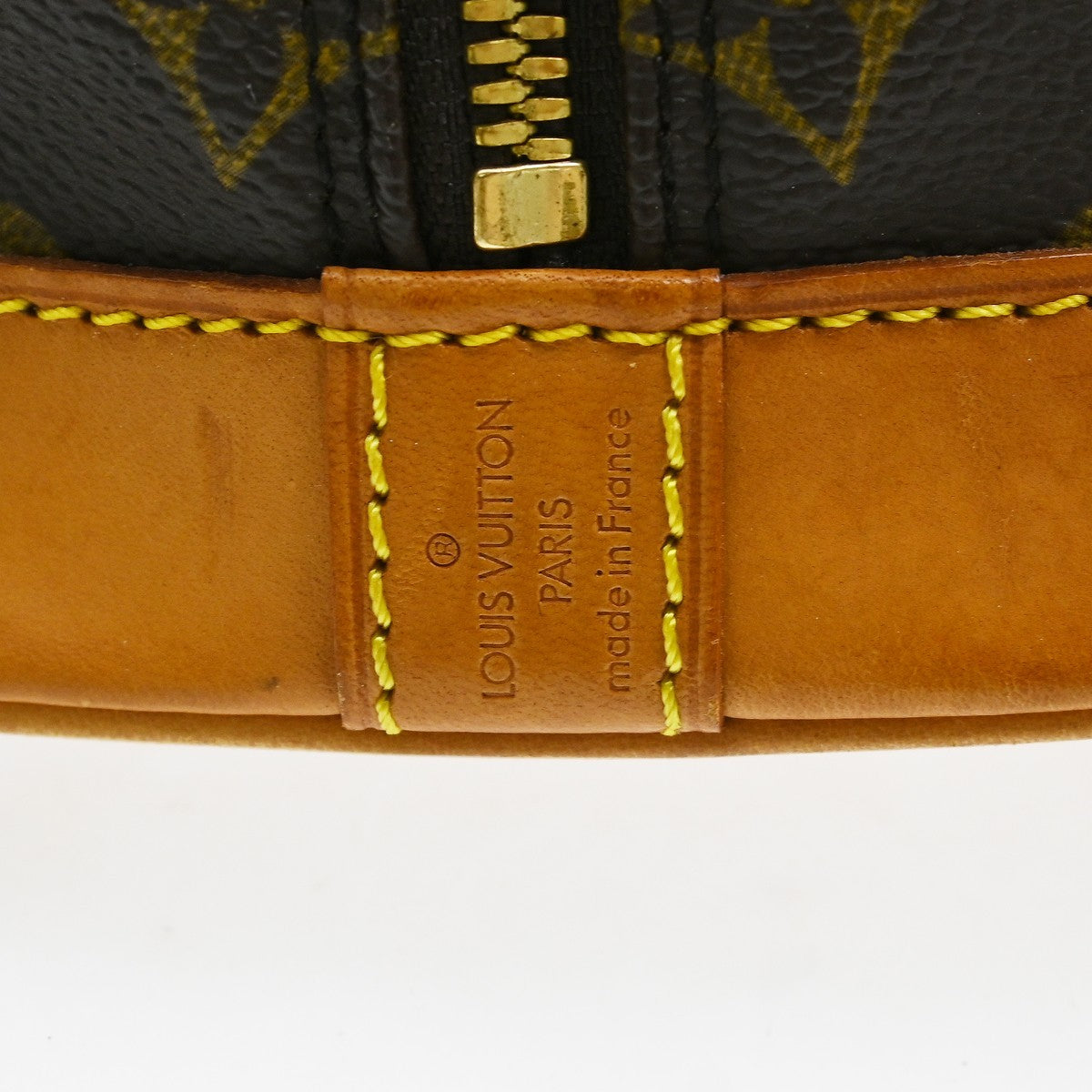 Louis Vuitton Alma Handbag Monogram Canvas Brown Canvas Handbag (Pre-Owned)