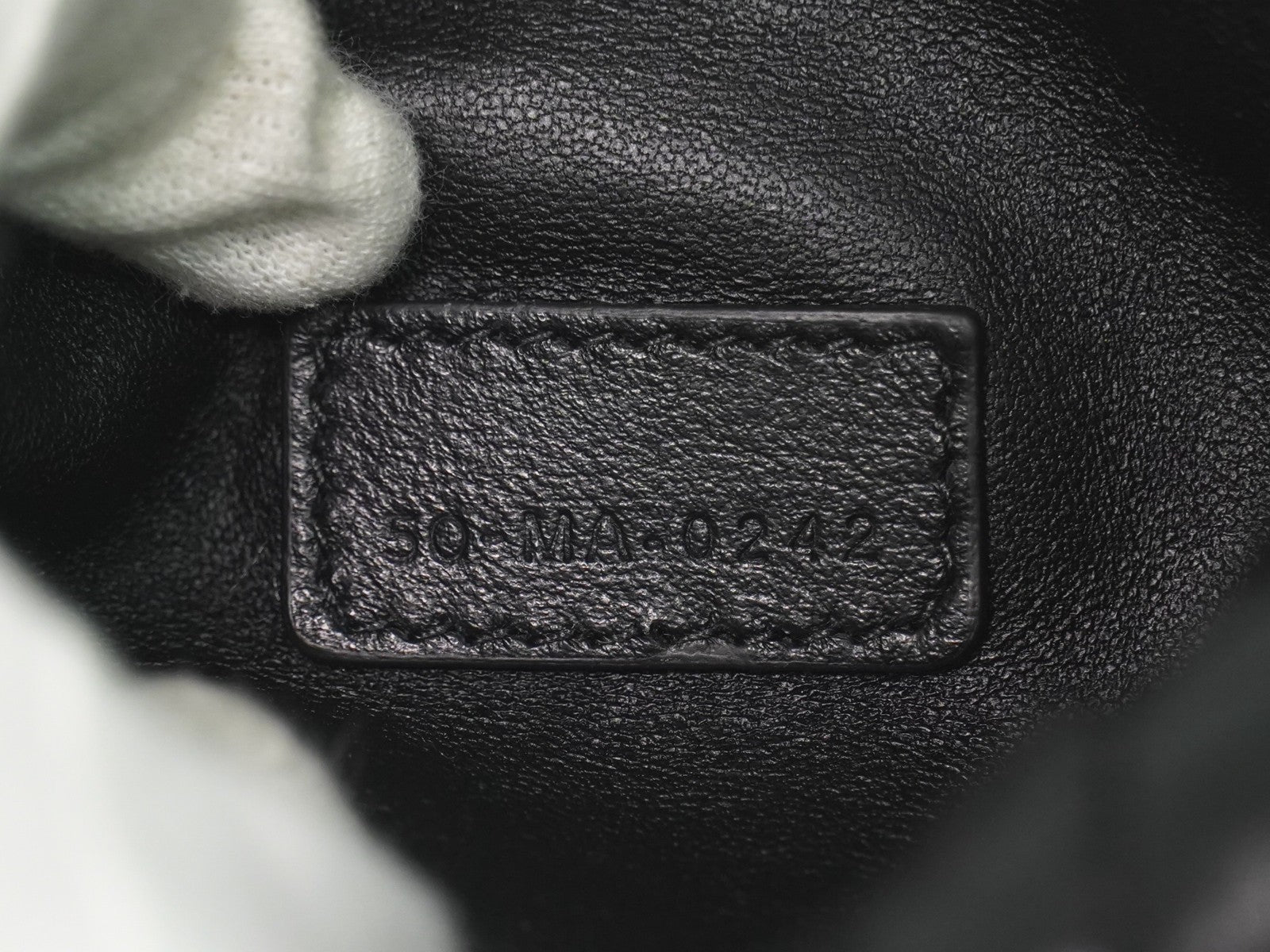 Christian Dior Diortravel Nomad Pouch Macrocannage Quilt Calfskin Black Leather Clutche & Pouche Bag (Pre-Owned)