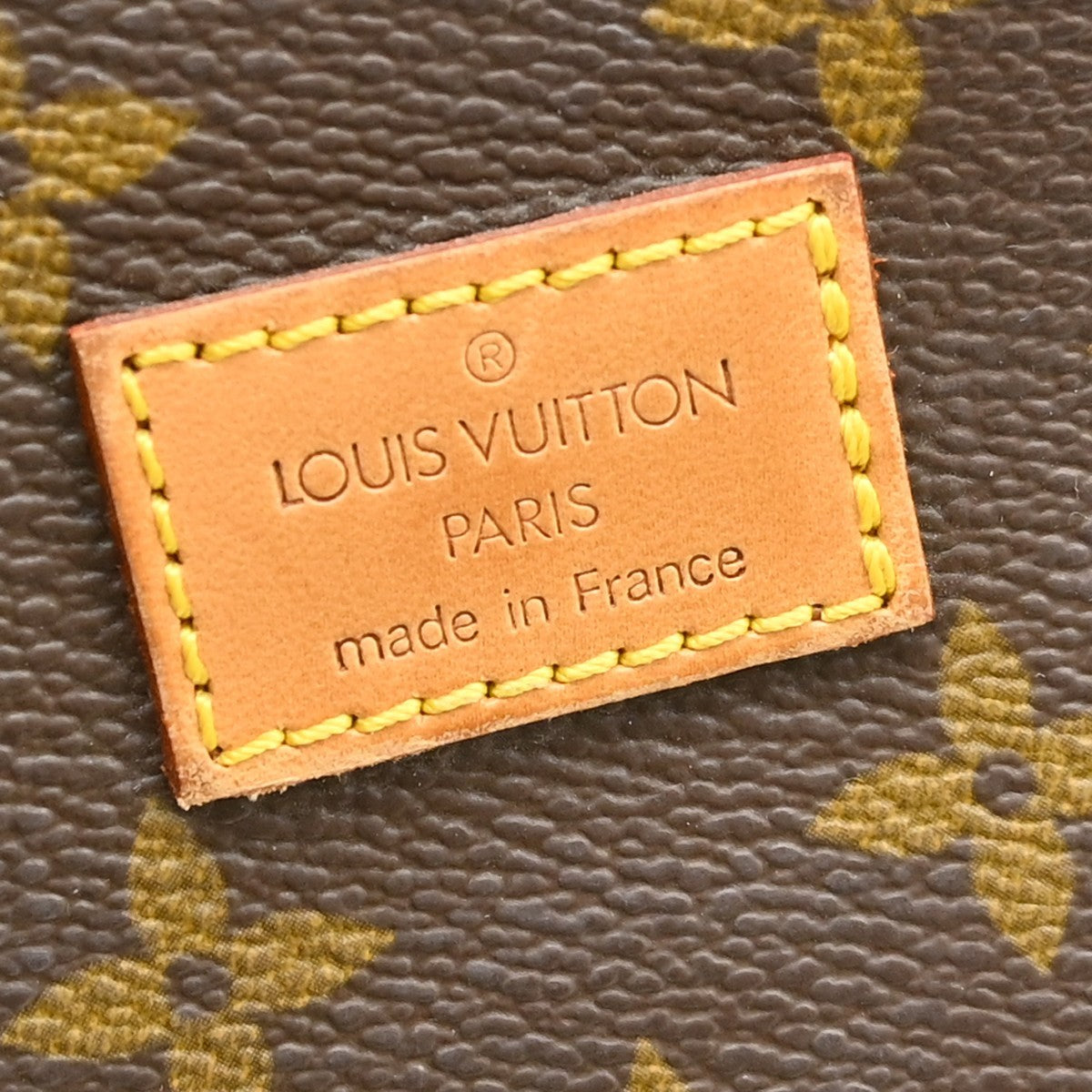 Louis Vuitton Saumur Handbag Monogram Canvas Brown Canvas Shoulder Bag Bag (Pre-Owned)