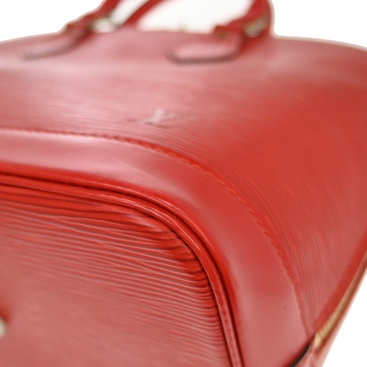 Louis Vuitton Vintage Alma Handbag Epi Leather Red Leather Handbag (Pre-Owned)