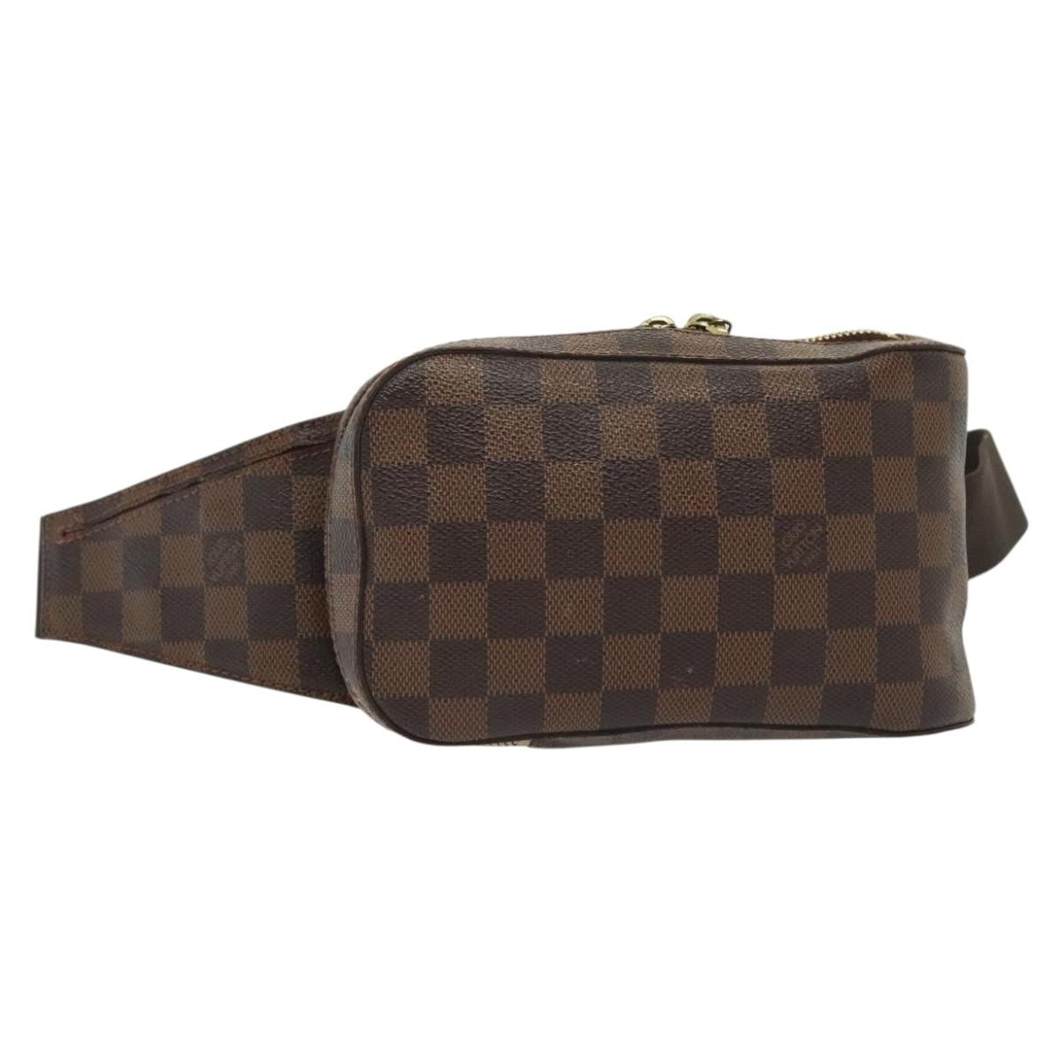 Louis Vuitton Geronimos Waist Bag Damier Brown Canvas Clutche & Pouche Bag (Pre-Owned)