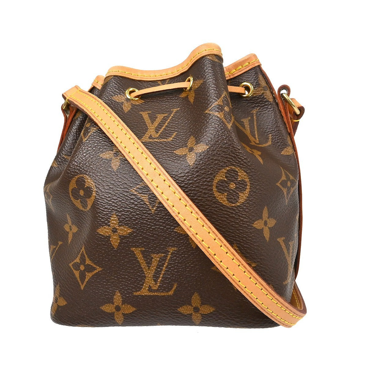 Louis Vuitton Noe Handbag Monogram Canvas Brown Canvas Shoulder Bag Bag (Pre-Owned)